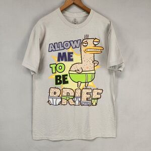 Almost Naked Animals Allow Me To Be Brief Graphic Tee M Short Sleeve Novelty Gag